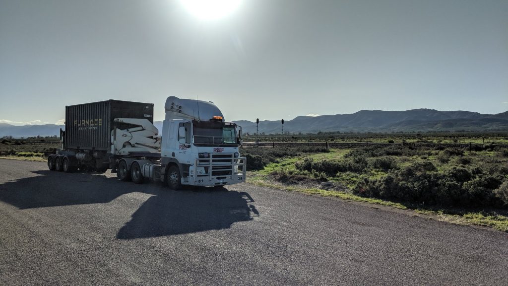 side loader transport perth