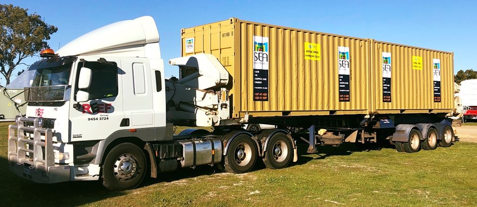 Reef Group transport company Perth moving large construction materials